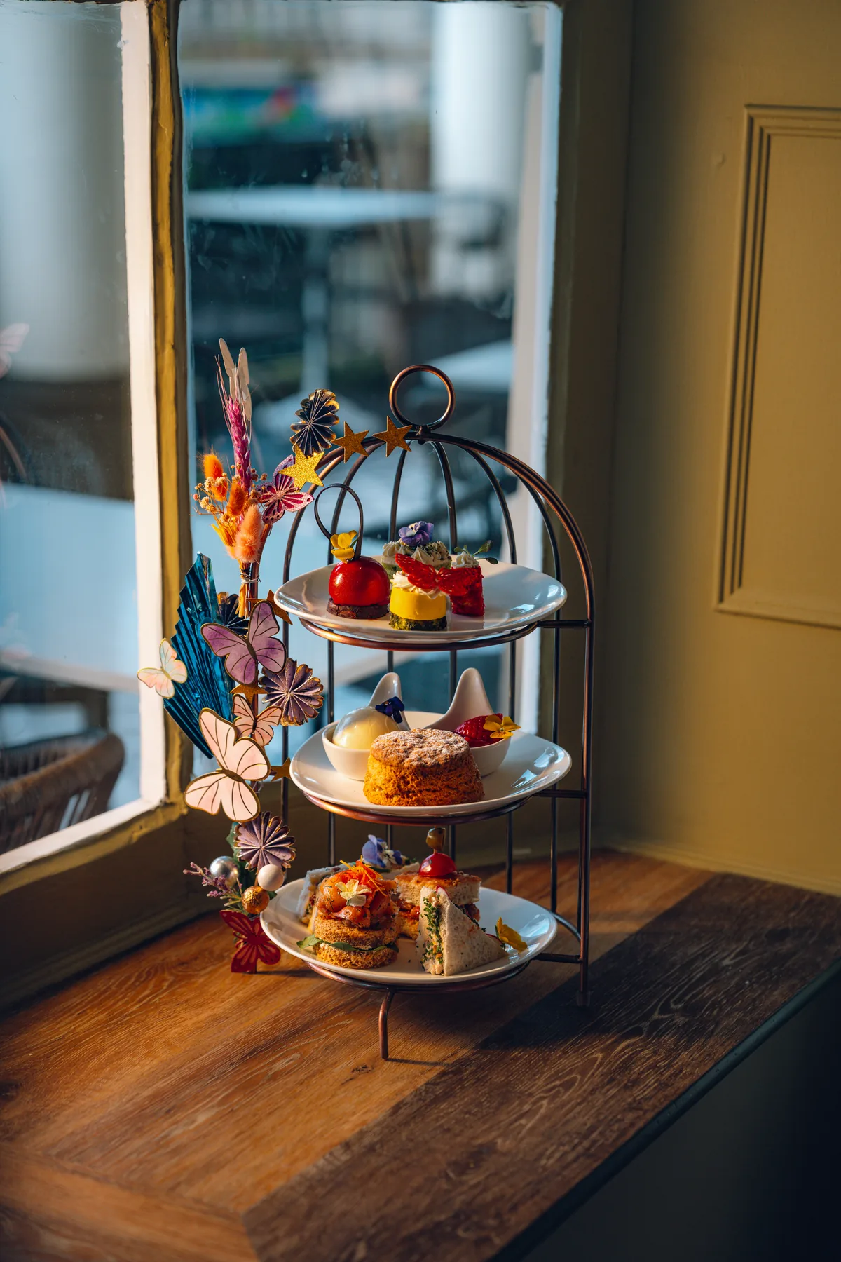 Afternoon tea patisserie and cakes at The Terrace
