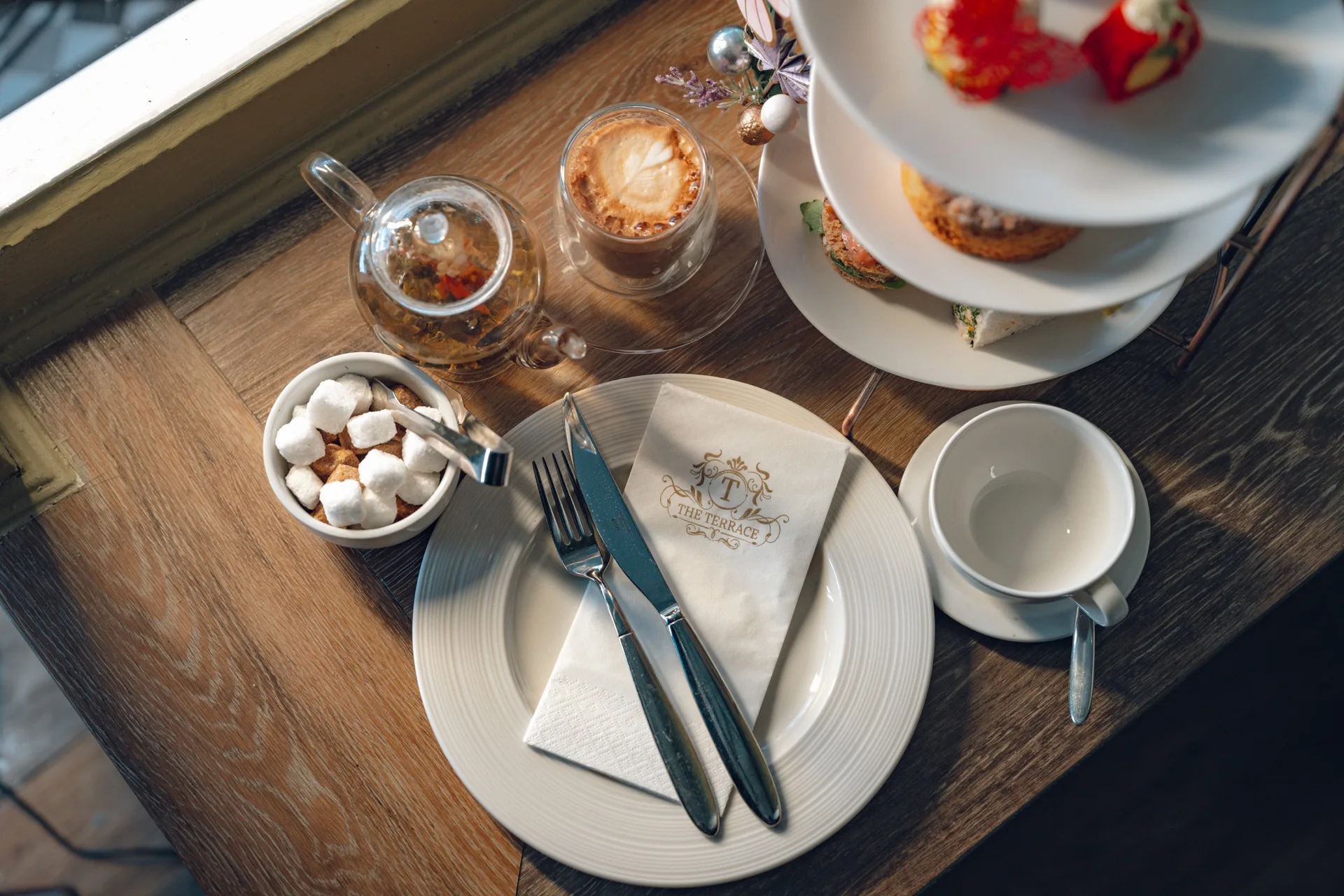 Tea service at The Terrace