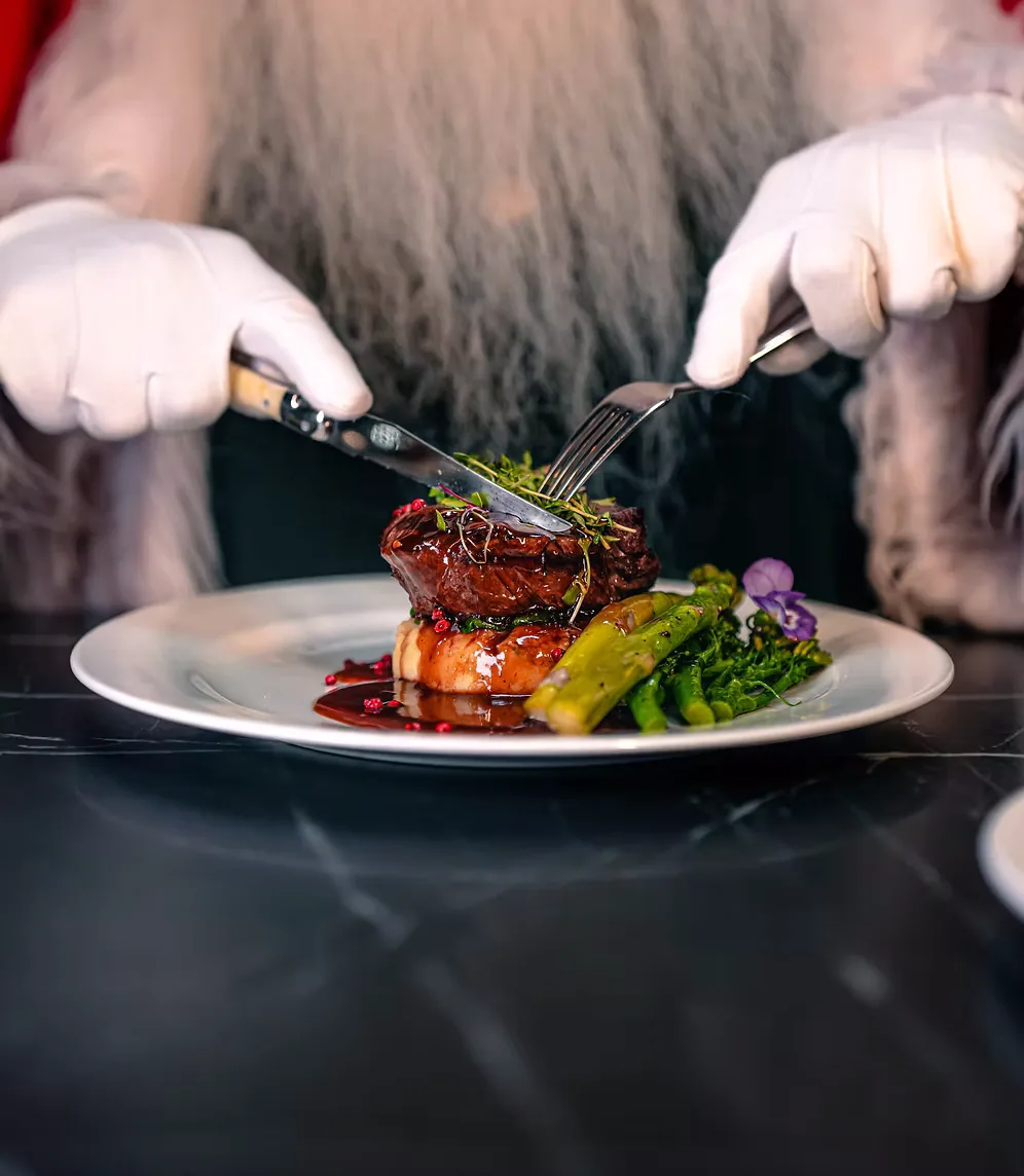Christmas Day lunch at The Terrace — a full festive roast with all the trimmings