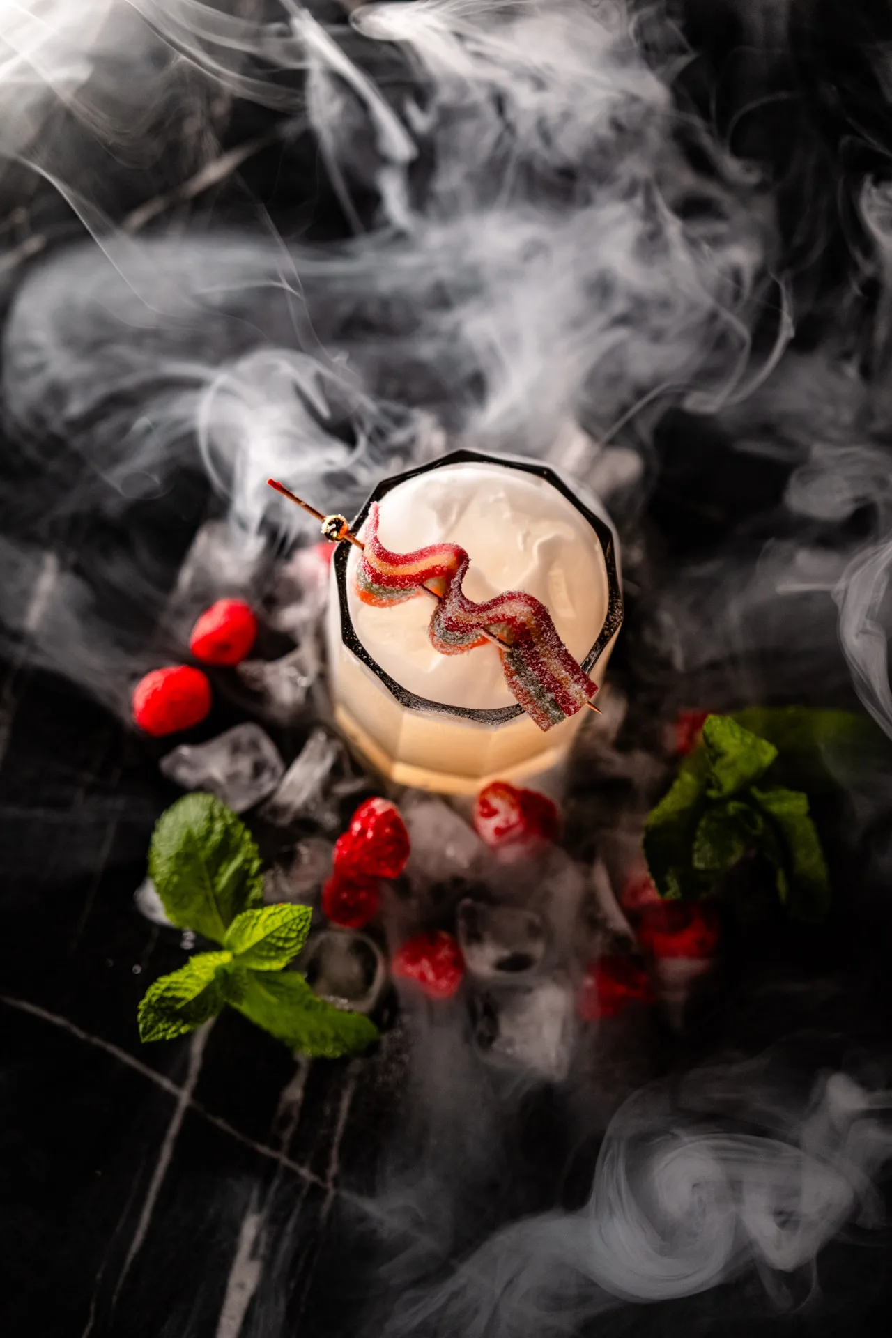 Handcrafted cocktails at The Terrace — bartender preparing drinks for New Year's Eve